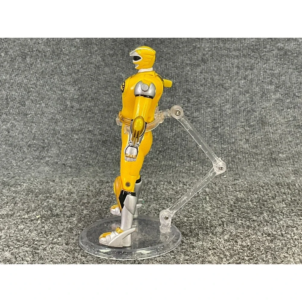 Bandai Power Rangers Wild Force Yellow Spin Morphin Ranger Flip Head Figure 2001